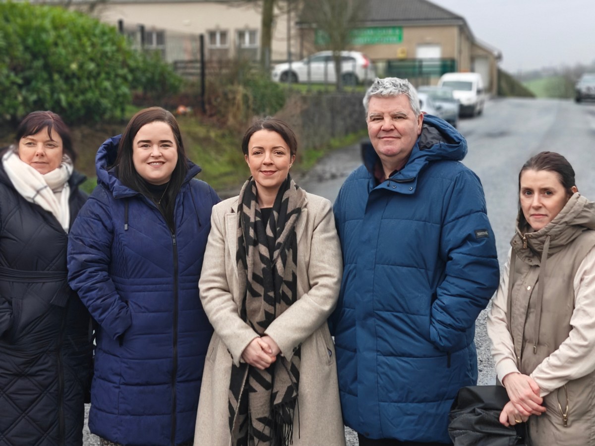 Haughey and Boylan Welcome Minister Kimmins to Clady to Discuss Road Safety&nbsp;Measures