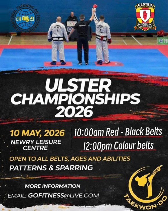 Newry to Host Ulster Tae Kwon Do Championships This&nbsp;May