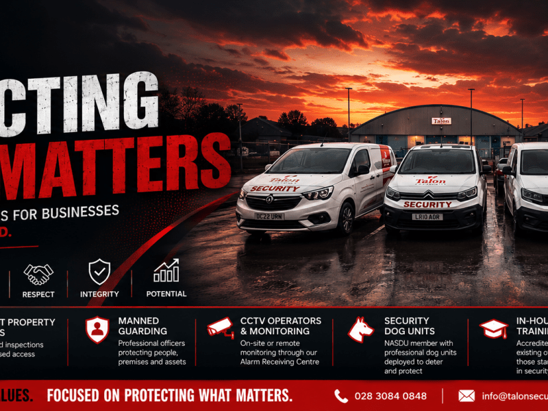 Talon Security Highlights Growing Range of Protection Services Across&nbsp;Ireland