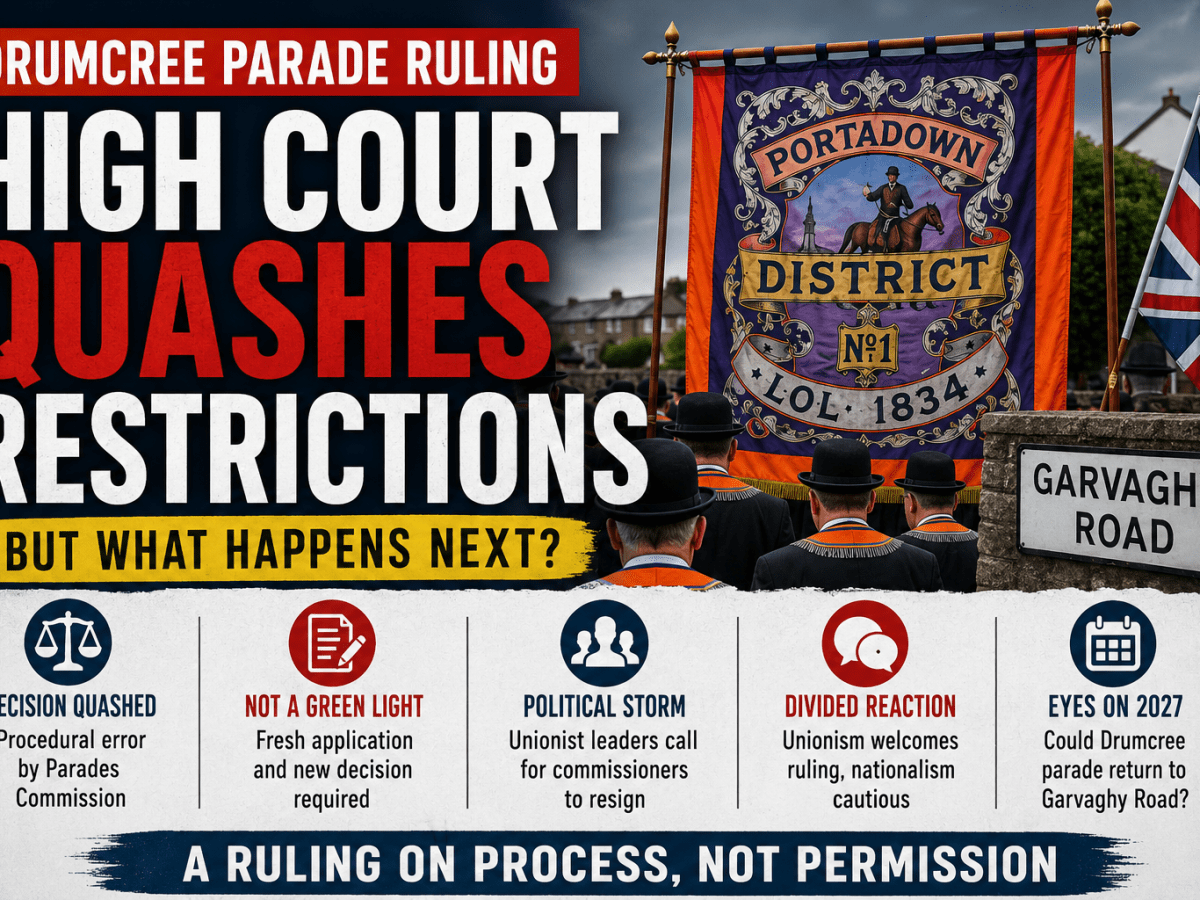 Drumcree High Court Ruling: Could Orange Order Now March Down Garvaghy&nbsp;Road?